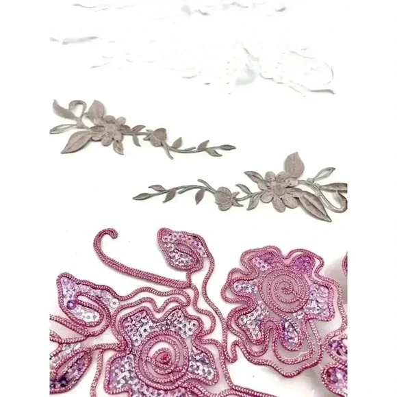 21 PC FLoral Heart Sewon Iron On Patches Applique Mixed Variety Assorted NEW - Picture 3 of 10